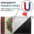 thumbnail image 4 of Merry Christmas Mailbox Covers Magnetic Standard Size 21 x 18 Inch Xmas Wreath Red Green Buffalo Plaid Seasonal Holiday Mailbox Wraps Post Letter Box Cover for Garden Yard Decor, 4 of 6