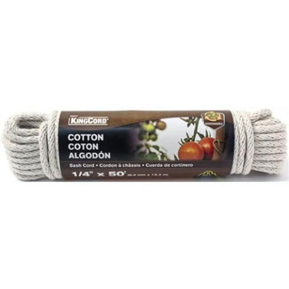 Mibro 342031BG 0.25 in. x 50 ft. Cotton Smooth Braid Sash Cord