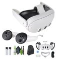 thumbnail image 1 of Meta Quest 3 512GB Advanced All-in-One VR Headset, Breakthrough Mixed Reality Powerful Performance Virtual-Reality Bundle with VR Controller Silicone Protective Cover Case and Accessories (White), 1 of 8