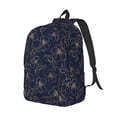 thumbnail image 2 of Yiaed Copper-Gold Gloss Outline Cherry Print Backpack, Premium Laptop Backpack, Travel Backpack for Women, Lightweight Backpacks, Comfortable Back Pack-Medium, 2 of 5