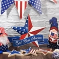 thumbnail image 3 of NIETEIN Jetec 4th of July Independence Day Decorations American Patriotic Rustic Wooden Plaque with Rope, 3 of 5