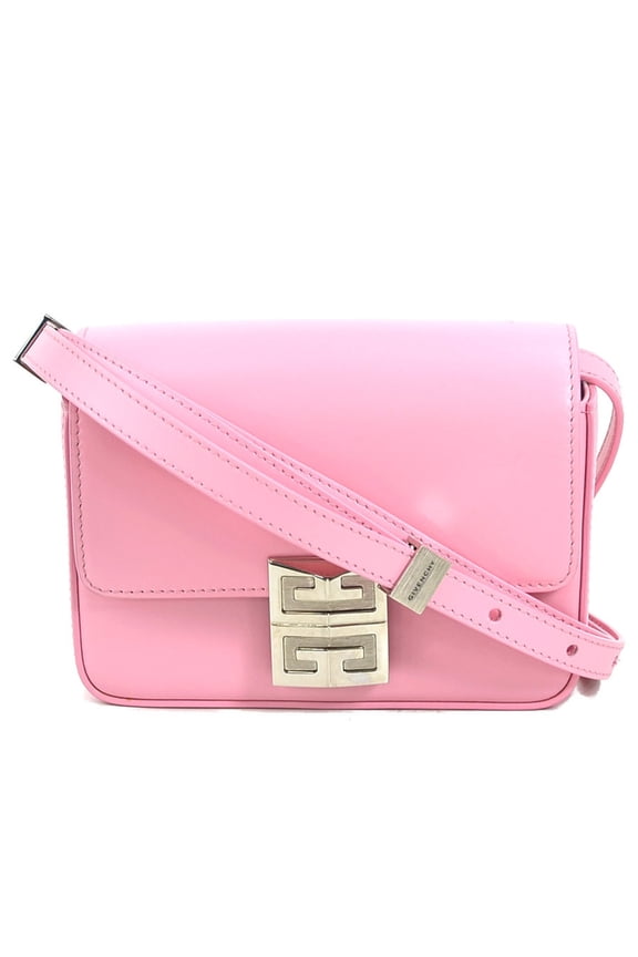 Pre-Owned Givenchy shoulder bag leather pink ladies h30394g (Good)