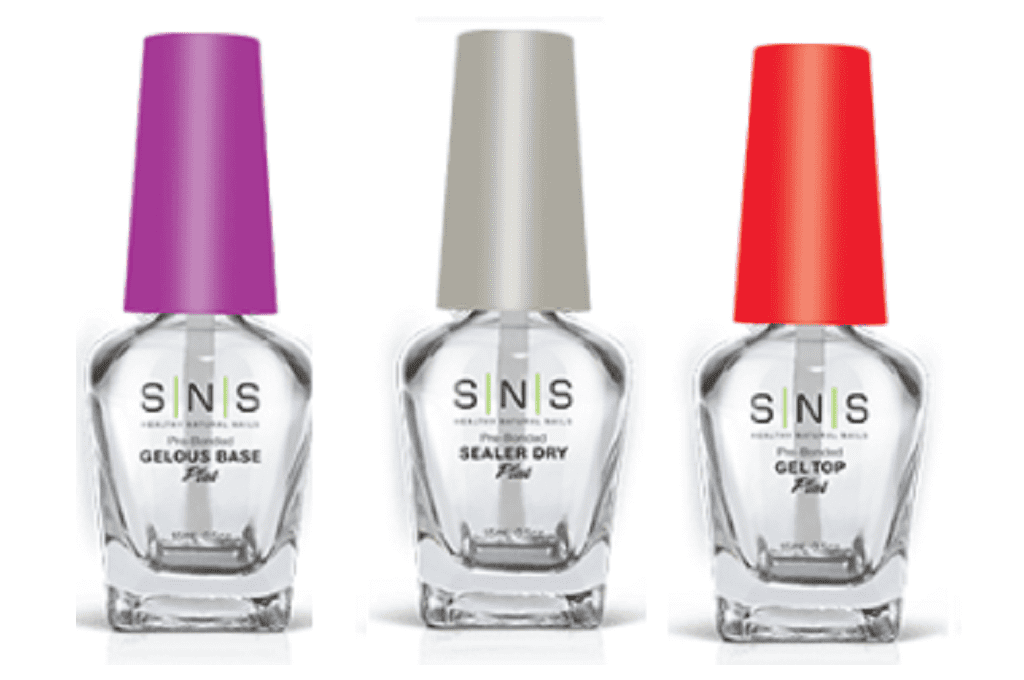 SNS Nails Dip Liquid Prep Gelous Base + Sealer Dry +Top Coat * 3ct