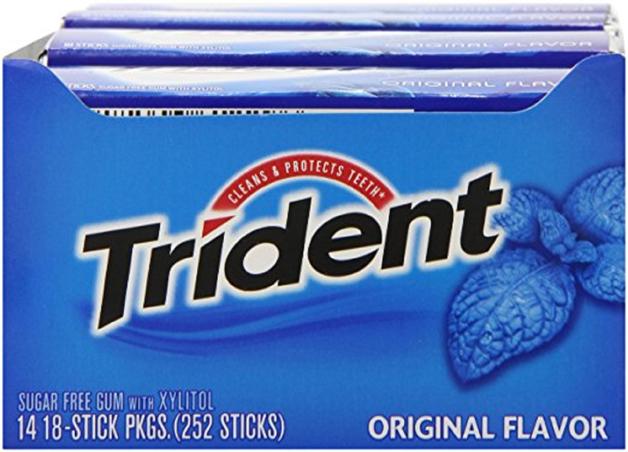 Trident Original Flavor Sugar-Free Gum (14 pc./pk., 15 pk.)