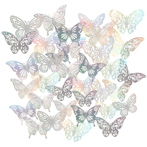 GOOHOCHY 72 mariposas decorativas 3D para pared, decoración de mariposas DIY, calcomanías de mariposas