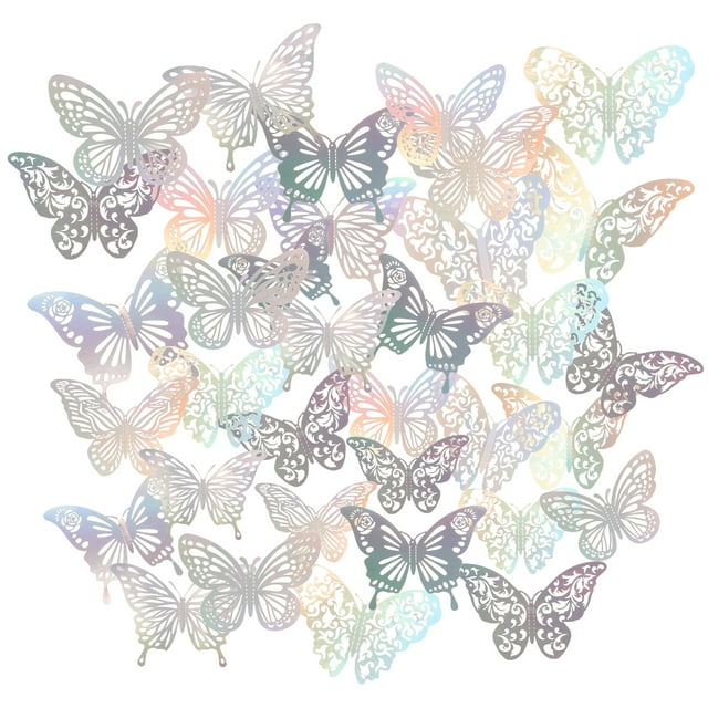 GOOHOCHY 72 mariposas decorativas 3D para pared, decoración de mariposas DIY, calcomanías de mariposas