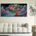 thumbnail image 5 of Large Tree of Life Canvas Wall Art, Abstract Canvas Prints Fantasy Landscape Paintings, Oversized Nature Pictures Artwork for Modern Home Decoration, 5 of 7