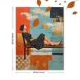 thumbnail image 3 of Abstract Woman Bench Canvas Wall Art 15.75x11.81 Inches, 3 of 8