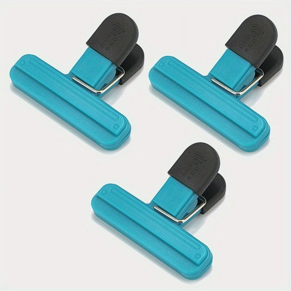 3/6pcs Food Bag Chip Clips, Large Chip Bag Clips, Heavy Duty Seal Grip, Reusable Airtight Clamp, For Various Produce Bags And Bags, Kitchen Organizers And Storage, Kitchen Accessories