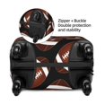 thumbnail image 4 of Bixox Washable Brown Football On Black Printed Luggage Cover, Fashion Suitcase Protector Fits for Large luggage, 4 of 8