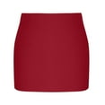 thumbnail image 6 of zhi Women's Mini Pencil Skirt - Daily Commute & Casual Outings，Red，M, 6 of 6
