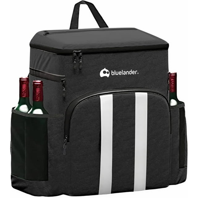 Lonchera Térmica Aislada Bluelander, Mochila Lonchera Portátil, Negro Bluelander Hielera portátil