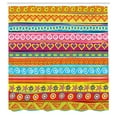 thumbnail image 3 of Ambesonne Colorful Shower Curtain, Stripes with Hearts, 69"Wx84"L, Multicolor, 3 of 5