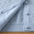thumbnail image 5 of WQNVRNR Girls Button Cardigan- Fashion Cute Lightweight Fall Long Sleeve Casual Tops Blue Size 2, 5 of 9
