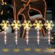 thumbnail image 5 of Luces Solares De Bastón De Navidad Lámpara LED con estaca de muleta, lámpara Solar de camino de 8 modos para césped y jardín (1 a 5 nieve), 5 of 6