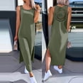 thumbnail image 2 of Womens Summer Dress Long Dress Casual Loose Maxi Dresses Beach Outfit 2024 Resort Women Summer Dress Sleeveless Hollow Out Lace Side Slit Summer Tank Dress, 2 of 2