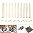thumbnail image 3 of veasfak 10 Pieces Jewelry Making Chains Necklace Chains Link DIY Crafts for Anklet Tools Gold, 3 of 9
