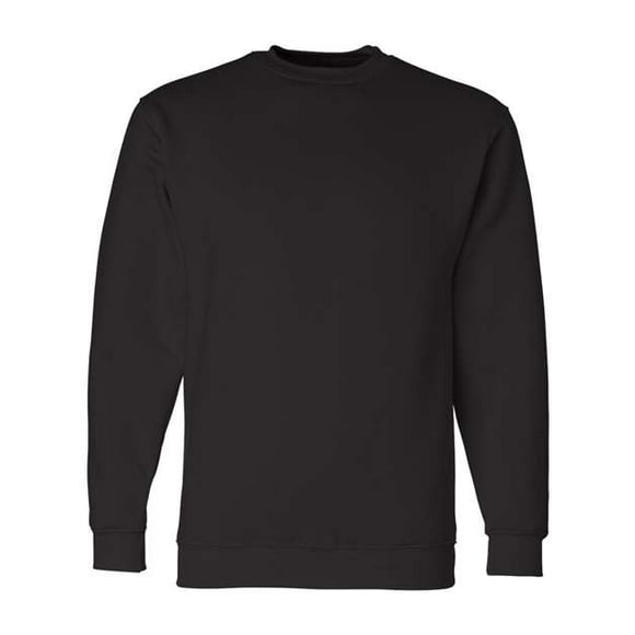 Bayside Adult 9.5 oz., 80/20 Heavyweight Crewneck Sudadera XL NEGRO Ropa junto a la bahía 1102