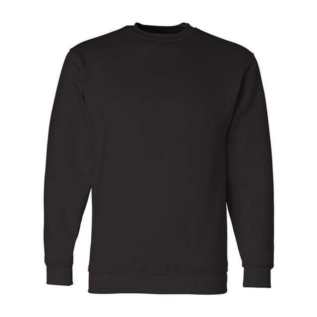 Bayside Adult 9.5 oz., 80/20 Heavyweight Crewneck Sudadera XL NEGRO Ropa junto a la bahía 1102