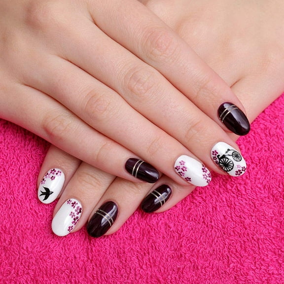 NICEXMAS 60 Rolls Nail Supply Selfadhesive Stickers for Professional Use