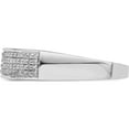 thumbnail image 3 of Sterling Silver Rhodium Plated Diam. Men's Band (Size 10) Made In India qr4973-10, 3 of 5