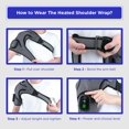 thumbnail image 4 of CHILLORA Heated Shoulder Wrap - Cordless Heating Pad Massager With Vibration, 3 Heating and Speed Adjustable Settings, Wearable Brace (2), 4 of 8