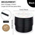 thumbnail image 3 of 15Gauge 220FT Aluminum Wire Anodized Jewelry Craft Making Beading Black, 3 of 9