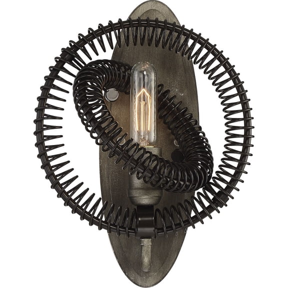 Eurofase Lighting-31385-015-Orbita - One Light Wall Sconce  Vintage Bronze Finish