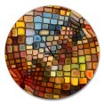 thumbnail image 1 of Designart « Rêver de Vitrail » Horloge Murale Moderne, 1 of 2