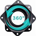 thumbnail image 1 of 4 Pieces Lazy Susan Metal Swivel Plate Turntable 360 Degree Rotating Bracket, Ball Bearing Swivel Plate for Table Chair TV Sofa Chair.., 1 of 5