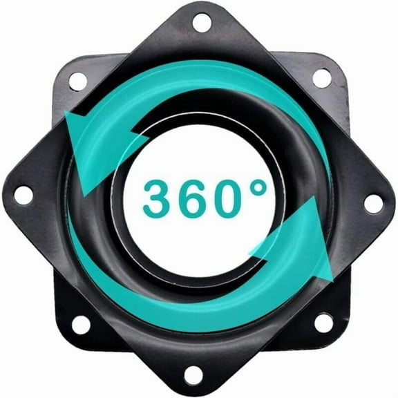 360-Degree Rotating Metal Lazy Susan - 4-Piece Set with Ball Bearings, Compatible with Tables, Chairs, TV Stands, and Sofas