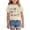 Beige, variant on Girls' Short Sleeve Shirts Kids Crewneck T-Shirts Summer Tops Basic Tees,White