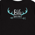 thumbnail image 4 of Inktastic Big Brother, Deer Antlers, Arrow - Blue Gray Boys Long Sleeve Toddler T-Shirt, 4 of 5