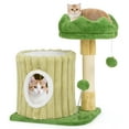thumbnail image 1 of Gymax Modern Small Cat Tower w/ Sisal Scratching Posts Plush Padded Perch Large Condo, 1 of 10