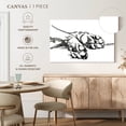 thumbnail image 5 of Elephant Stock Linear Paws I Wall Art - Horizontal Canvas Wall Art - Living Room Wall Decor - Animal Canvas - Black And Gray Decor By Jennifer Paxton Parker - 24" x 16", 5 of 8