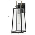 thumbnail image 4 of 82004BK Lark Hugh - 1 Light Medium Outdoor Wall Lantern In Transitional Style-19 Inches Tall and 7 Inches Wide-Black/Burnished Bronze Finish, 4 of 16