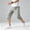 A4-Beige, variant on Men's Capri Pants Below the Knee Elastic Waist Drawstring Capris Pants with Zipper Pockets Quick Dry Trousers Lightweight Travel Casual Gym Workout Clothing,Beige L