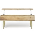 thumbnail image 4 of Simpli Home Simpli Home Jager SOLID MANGO WOOD 48 inch Wide Rectangle Contemporary - Mid century Large Lift Top Coffee Table in Natural, 4 of 13