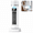 White, variant on Portable Bladeless Tower Fan with 100ml Water Tank and Humidifier, 6-Speed Quiet Desk Fan with Remote and Timer for Bedroom