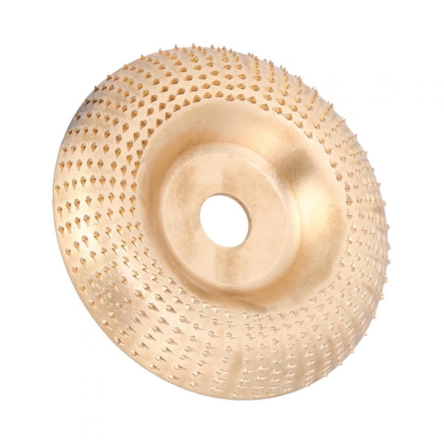 Práctico disco para tallar madera, disco abrasivo de acero dorado, para amoladora angular de madera ANGGREK Otros