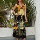thumbnail image 2 of Flower Cluster Skull Vestido Sin Mangas Para Mujer, Traje De, Ropa De Cumpleaños, Verano, 2 of 5