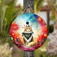 thumbnail image 4 of Hello 2025 Maine Coon Celebrates Happy New Year Firework Balloon Round Wood Sign Cat Lover Kitten Owner Gifts Hanging Wall Home Decor - 02024, 4 of 5