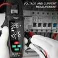 thumbnail image 3 of Mastfuyi FY382 Smart Clamp Meter True RMS 9999 Counts Digital Multimeter Temperature Tester LCD Screen AC  Voltage AC Current Detector with LED Flashlight Multifunction Voltage Meter Capac, 3 of 7