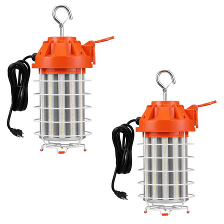 2 Pack 130W LED Temporary Construction Light Work Job Site Lighting