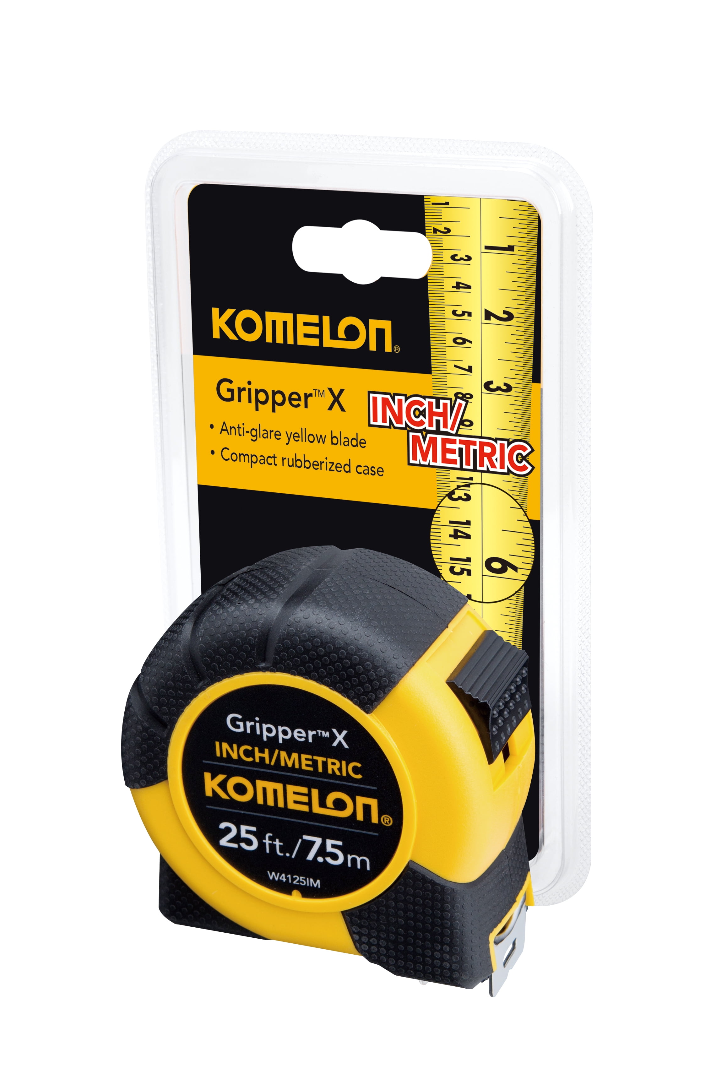 KOMELON 52425 25' x 1-1/16 Blade Size Manual Measuring Tape