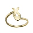 thumbnail image 2 of Fashion 26 English Letter Opening Rings Stainless Steel Girls Love Retro Jewelry, 2 of 9