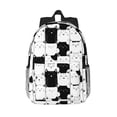 thumbnail image 1 of Easygdp Doodle Cute Cat Mochila Ligera de 15 Pulgadas para Estudiantes, Mochila Cómoda para la Escuela y Viajes, Correas Ajustables, 1 of 6