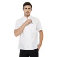 thumbnail image 4 of TOPTIE Short Sleeve Chef Coat Jacket White Lightweight Button Chef Uniform, 4 of 9