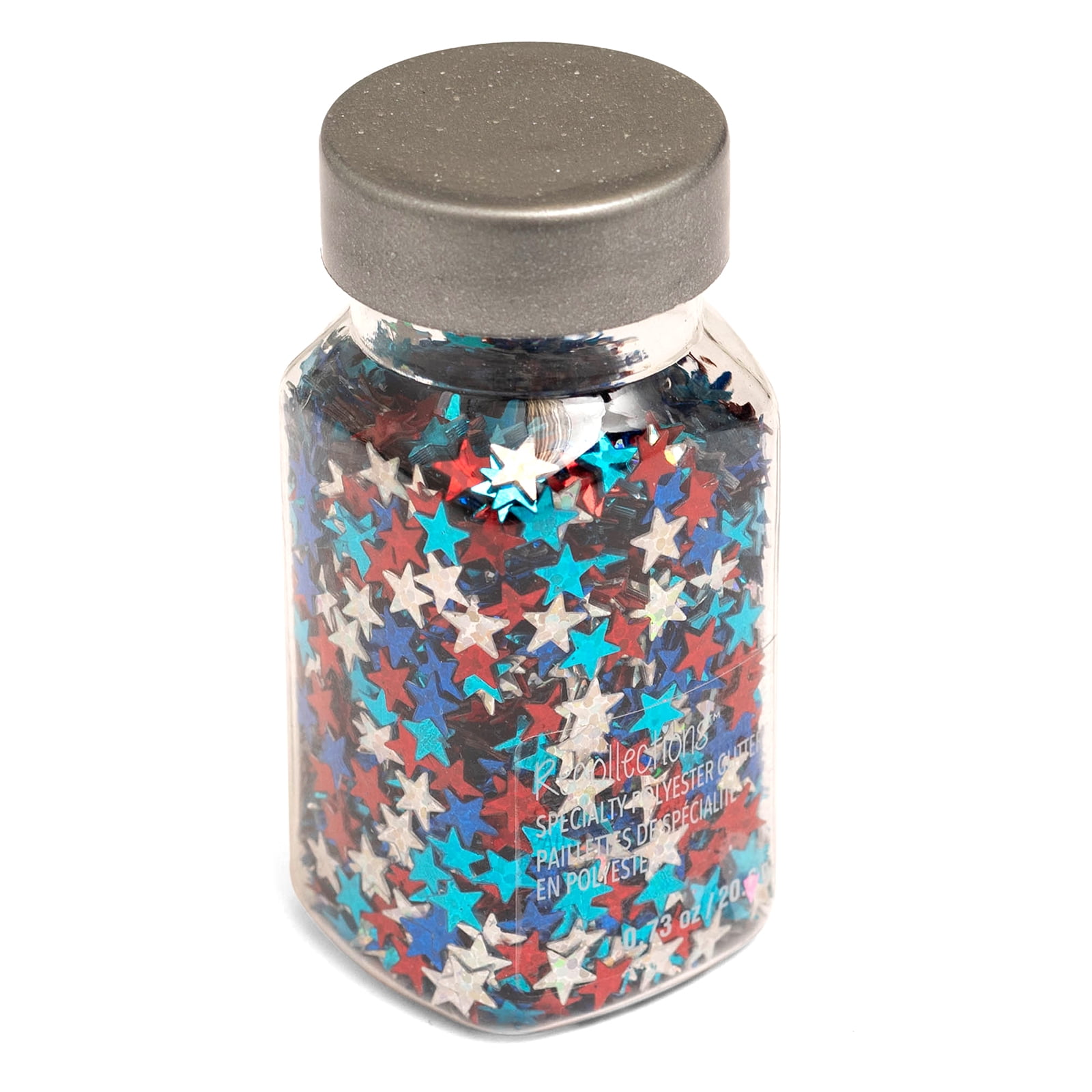 Recollections Star Spangle Specialty Polyester Glitter, 0.73oz., 12 Pack