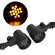 thumbnail image 4 of Luz de giro LED para motocicleta Vintage, lámpara indicadora modificada negra, compatible con Yamaha, 4 of 8